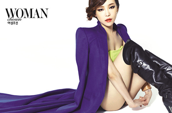 ▲ 여성조선 9월호 화보에서 콘셉트 글램, 섹시화보