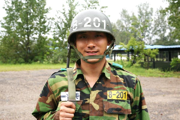 ▲ 김수한 훈련병. 그를 포함해 지난 8월 20일 논산훈련소로 51명의 해외영주권자가 입대했다.