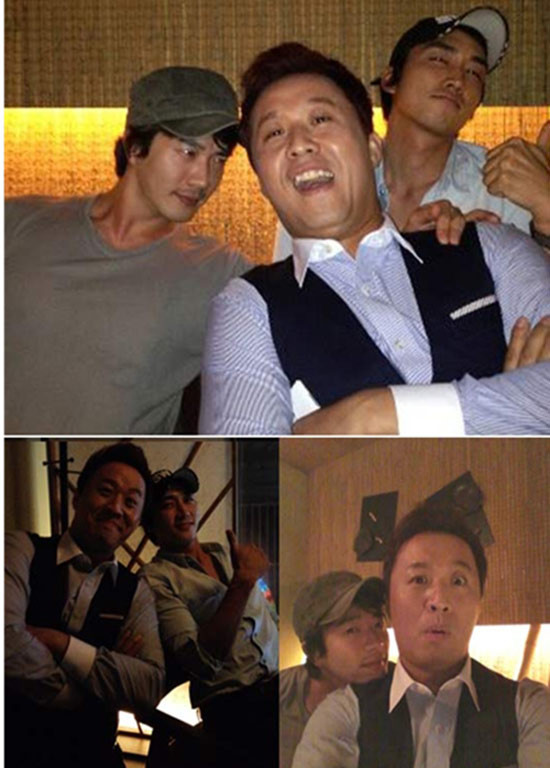 ▲ 정준하가 '권상우-송승헌'과의 인증샷을 공개했다. ⓒ 정준하 트위터