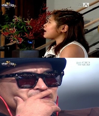 ▲ 가수 길이 방송 도중 폭풍 눈물을 흘렸다. ⓒ 슈스케4 방송화면 캡쳐