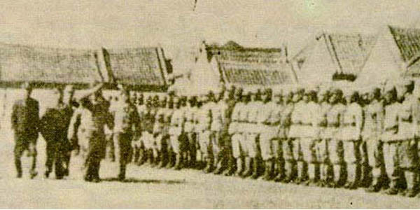 ▲ 한국 광복군 제2지대의 모습.