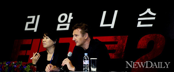 ▲ 리암 니슨. ⓒ양호상 기자.