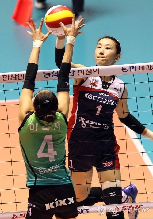 ▲ 공격하는 한유미 선수.ⓒ연합뉴스