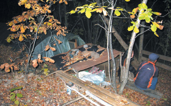 ▲ 중국 길림성에 있는 북한 주민의 움막교회.