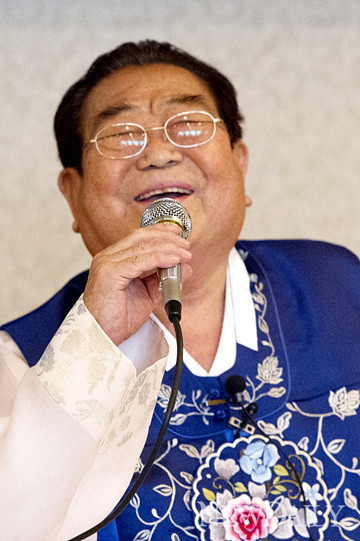 ▲ '국민MC'로 불리는 원로 희극인 송해.  ⓒ 양호상 기자