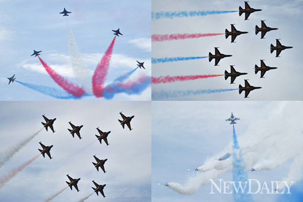 ▲ 블랙이글 축하비행 ⓒ 정상윤