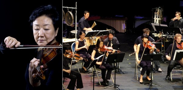 ▲ (왼쪽)바이올리니스트 김남윤, TIMF 앙상블팀ⓒ세종문화회관 제공