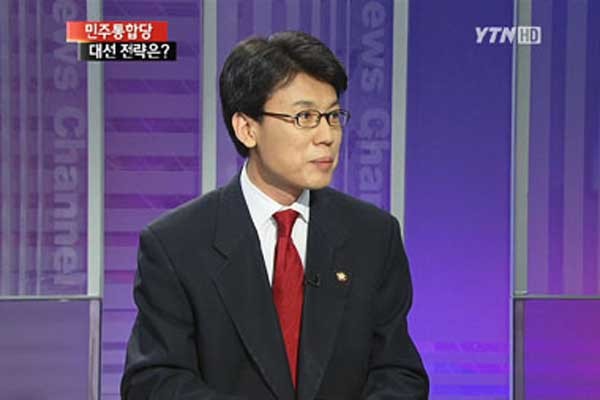 ▲ YTN에 출연한 진성준 민통당 의원.