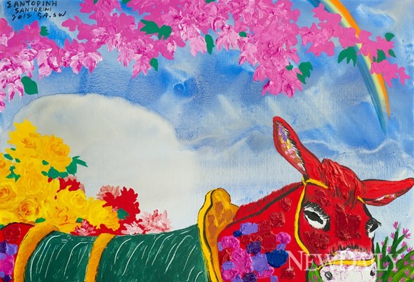 ▲ 산토리니 당나귀_116.8X80.3cm_Acrylic on canvas_2012 ⓒ사석원