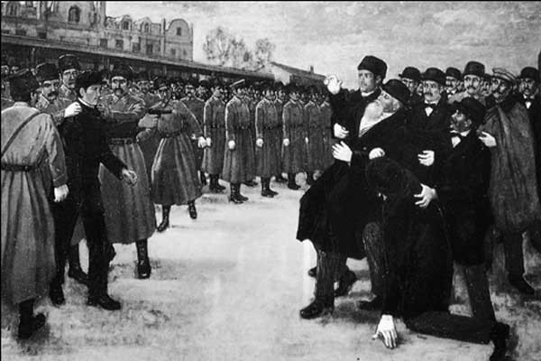 ▲ 이토 히로부미를 중국 하얼빈역에서 사살한 안중근 장군의 그림.