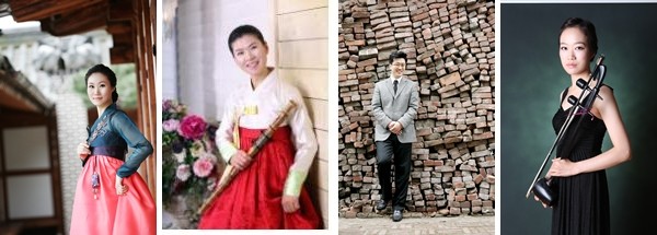 ▲ 가야금 곽재영, 대금 변제남, 아쟁 김상훈, 해금 김현희ⓒ세종문화회관제공