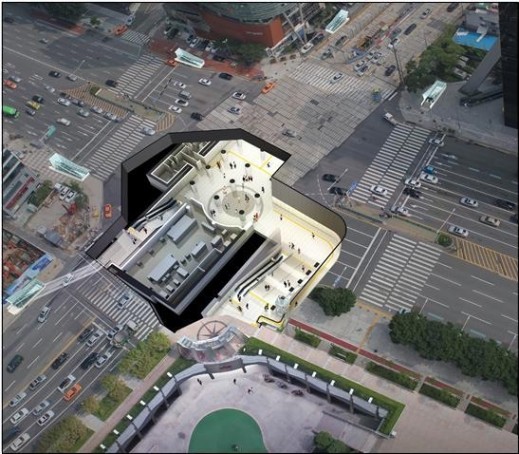 ▲ ⓒ지하철 9호선 코엑스몰 연결 조감도.