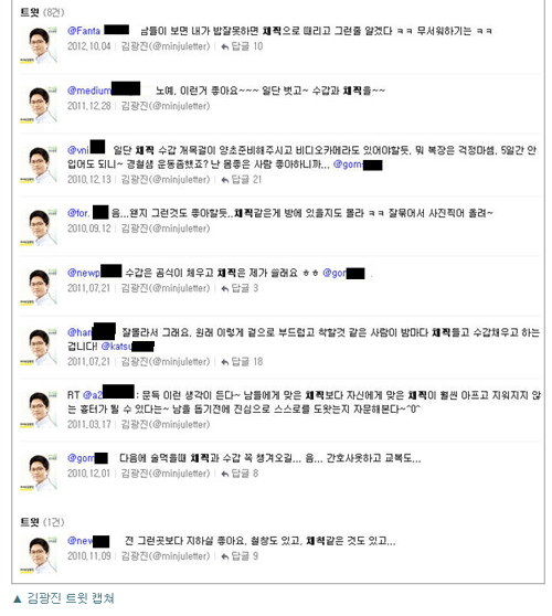 ▲ 수갑,양초, 채찍 등 일반인이 상상을 하기 힘든 용어들이 쏟아지고 있어 국민들에게 큰 충격을 주고 있다.