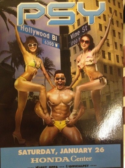 ▲ ⓒ싸이의 미국 콘서트 포스터.