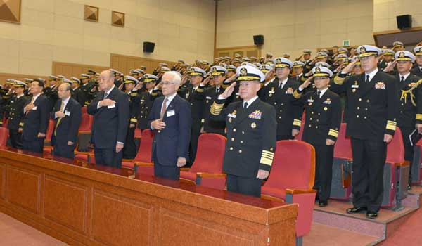 ▲ 해군은 9일 해군창설 67주년 기념식을 계룡대 대강당에서 열었다.