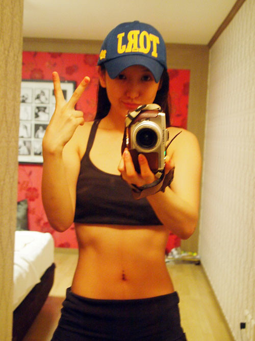 ▲ ⓒ지난해 출산 후 SNS에 올려 화제된 사진.