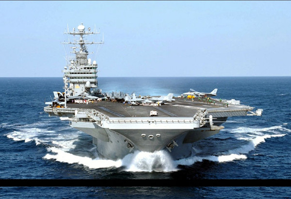 ▲ 부산에 입항했던 미해군 항공모함 조지 워싱턴호.