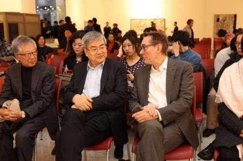 ▲ ⓒ가운데 한진그룹 조양호 회장, 오른쪽 파리 퐁피두센터 부관장 디디에 오탱제.