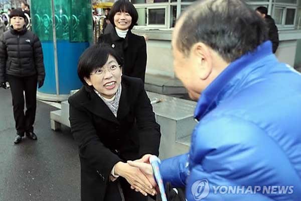 ▲ 선거 유세 중인 이정희 통합진보당 후보.[사진: 연합뉴스]