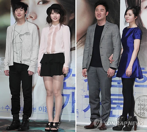 ▲ 건축학개론 출연배우들. 왼쪽부터 이제훈, 수지, 엄태웅, 한가인.ⓒ 연합뉴스