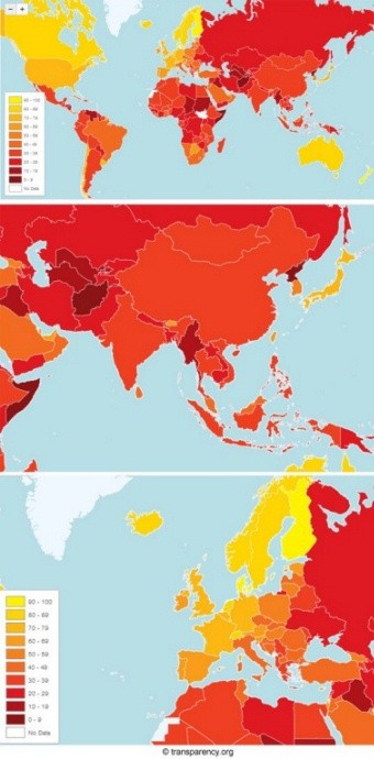 ▲ ⓒ국제투명성기구 발표 자료 중.