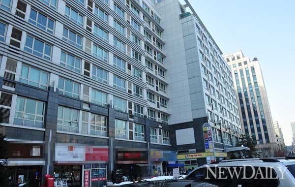 ▲ 국정원 여직원의 오피스텔 외부.