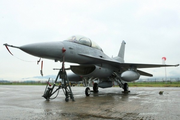 ▲ ⓒ대한항공이 정비한 미군 F-16.