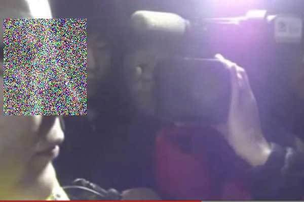 ▲ TV조선 기자가 민통당 관계자에게 폭행 당하기 직전의 동영상 캡쳐화면.