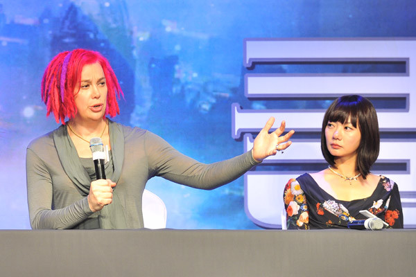 ▲ 배두나에 대해 말하는 라나 워쇼스키ⓒ클라우드 아틀라스