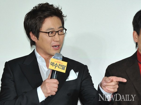 ▲ 영화 '박수건달'기자간담회에 참여한 박신양ⓒ이종현 기자