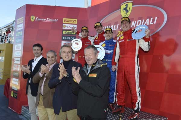 ▲ 2012 페라리 챌린지 레이스의 우승자들.