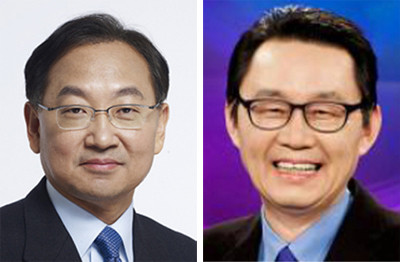 ▲ 유일호 비서실장(왼쪽)과 윤창중 수석대변인.