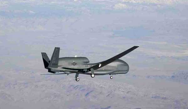 ▲ 미군의 무인 고고도 정찰기 글로벌호크.