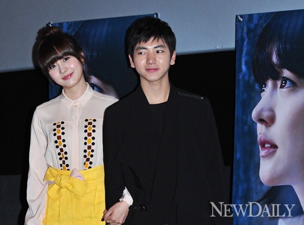 ▲ 영화 '누나' 시사회에 참석한 성유리-김주승ⓒ정상윤 기자