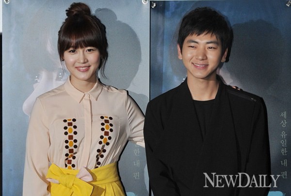 ▲ 영화 '누나' 시사회에 참여한 성유리-김주승ⓒ이종현 기자