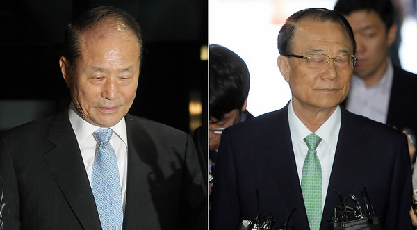 ▲ 설 특별사면 대상으로 거론되는 이명박 대통령의 측근 이상득 전 의원과 최시중 전 방통위원장 ⓒ 연합뉴스