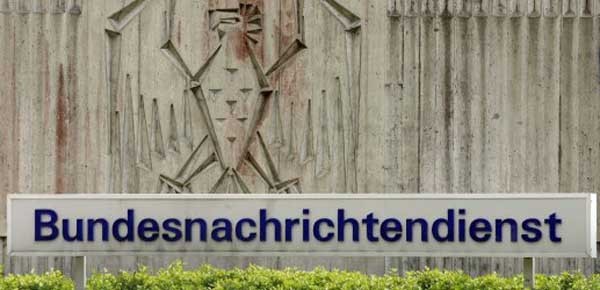 ▲ 독일의 대표적 정보기관인 '연방정보부(BND)' 입구의 표지석.