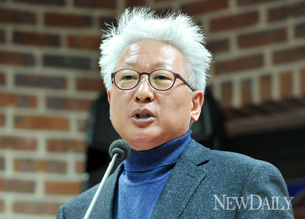 ▲ 제23회 이승만포럼에서 '북한의 친일청산론의 허구와 진실'을 발표하는 류석춘 연세대교수.