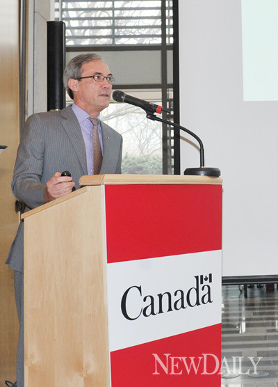 ▲ 데이비드 채터슨 캐나다대사ⓒ이종현 기자