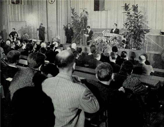 ▲ 베를린 대학에서 강연하는 박 대통령 (1964.12.11일)ⓒ소장자 이현표.