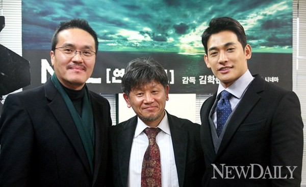 ▲ 배우 최종환, 감독 김학순, 배우 정석원 (왼쪽부터) ⓒ 로제타시네마