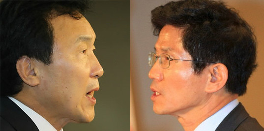 ▲ 손학규 전 민주당 대표와 김문수 경기지사 ⓒ 자료사진