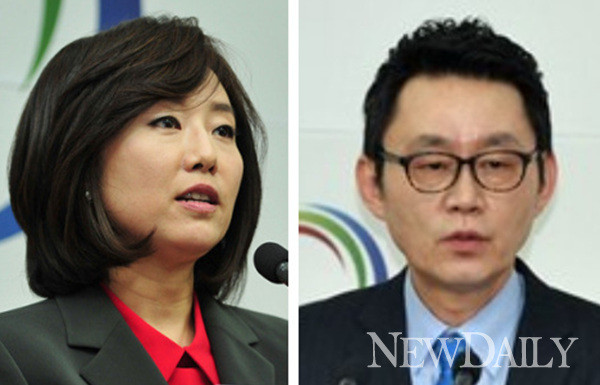 ▲ 박근혜 대통령 당선인은 이명박 대통령의 설 특사 단행 전후로 각각 두차례씩 조윤선 당선인 대변인 (왼쪽)과 윤창중 인수위 대변인의 입을 통해 반대 입장을 분명히 밝혔다. ⓒ 뉴데일리
