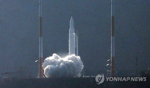 ▲ 30일 오후 4시 나로호 3차 발사 장면.ⓒ 연합뉴스