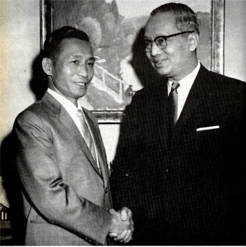 ▲ 박 대통령과 우탄트 유엔 사무총장 (1965.5.20일)ⓒ소장자 이현표.