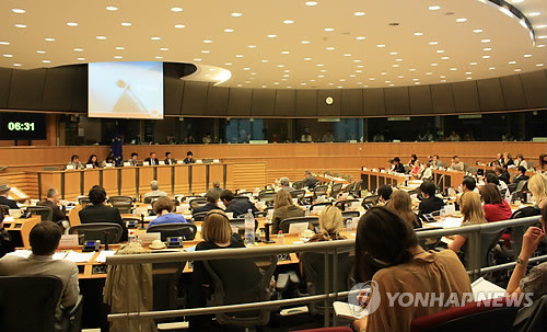 ▲ 2012년 5월 유럽의회가 개최한 북한인권 청문회.ⓒ 연합뉴스