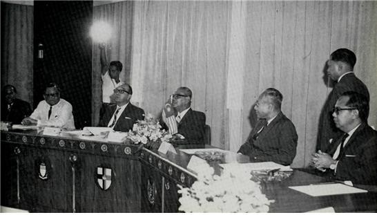 ▲ 한국과 말레이시아 정상회담 (1966.2.9일)ⓒ소장자 이현표.