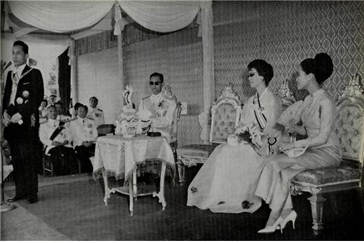 ▲ 박 대통령과 태국 국왕부부 (1966.2.10일)ⓒ소장자 이현표.