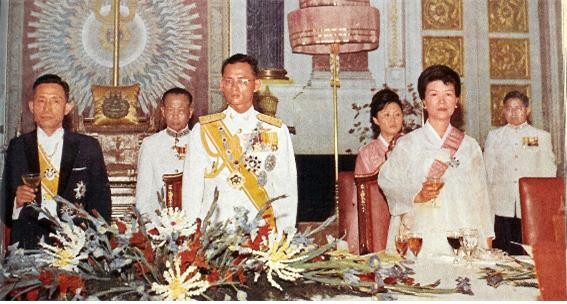 ▲ 태국 국왕 만찬회 (1966.2.10일)ⓒ소장자 이현표.