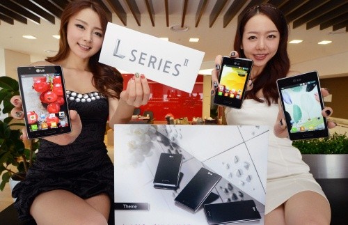 ▲ ⓒ왼쪽부터 ‘옵티머스 L5II’,‘옵티머스 L7 II’,‘옵티머스 L3II’.